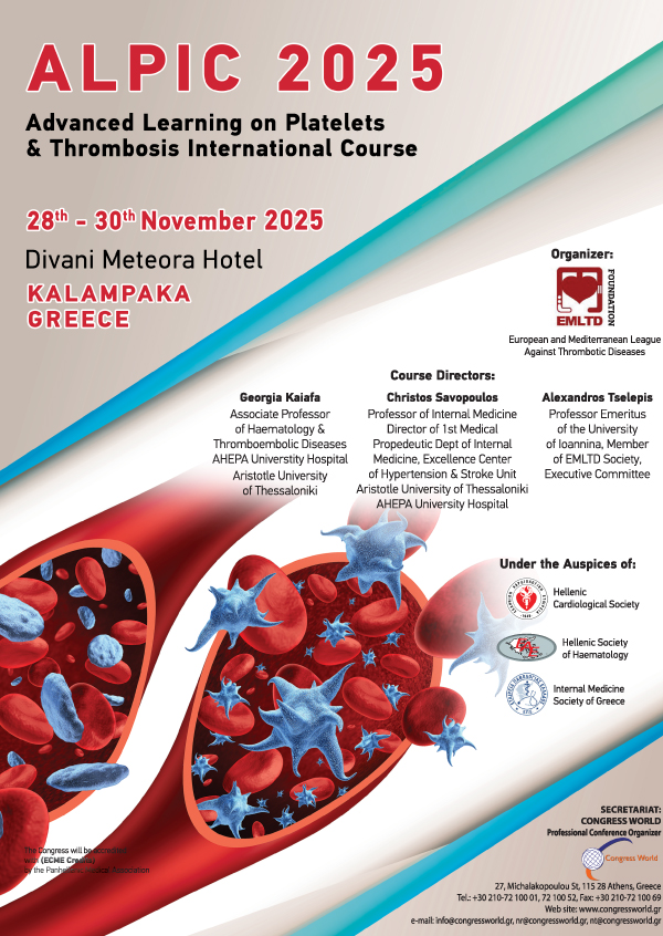 ALPIC 2025 (Advanced Learning on Platelets and Thrombosis International Course)